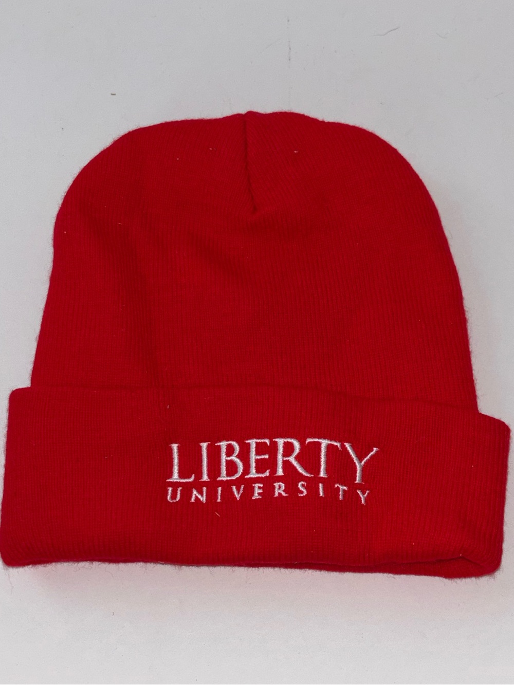 Liberty University Red Knit Beanie Cap Hat Adult OS